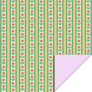 Kadopapier | Floral Stripes (30cmx3m)