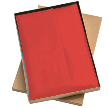 Vloeipapier | Rood - 5 losse Vellen 50x35cm