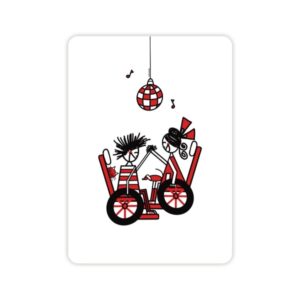 Ansichtkaartje | Rood en Rodus dansen