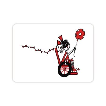 Ansichtkaartje |  Rood viert Feest !