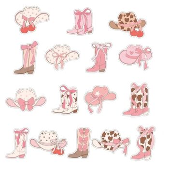 Sluit Stickers | Cowboy Boots & Hats (50stuks)