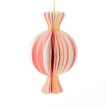 Papieren Snoepje - Roze/wit