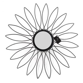 Zonnespiegel - Zwart Metaal
