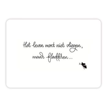 Ansichtkaartje | Het leven moet fladderen...