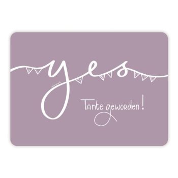 Ansichtkaartje | Yes Tante geworden