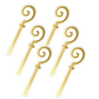 Kado Stickers | Sinterklaas staf (10 stuks)