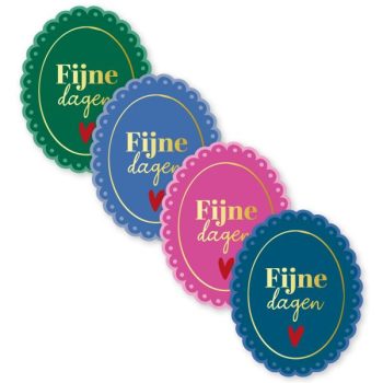 Kado Stickers | Fijne dagen Assorti (12stuks)
