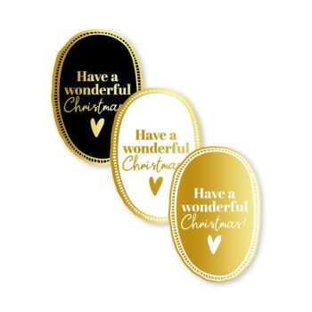 Kado Stickers | Have a wonderfull xmas (12stuks)