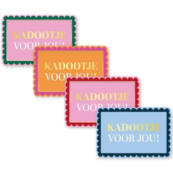 Kado Stickers | Kadootje voor jou (12 stuks)