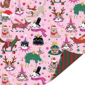 Kadopapier | Christmas Pets (30cmx3m)