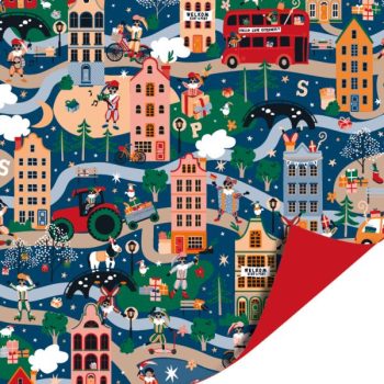 Kadopapier | Sint is in Town (30cmx3m)