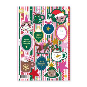 Stickervel | Christmas Pets (15 stuks)