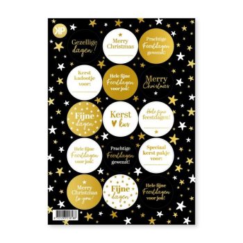 Stickervel | Christmas Gold (15 stuks)
